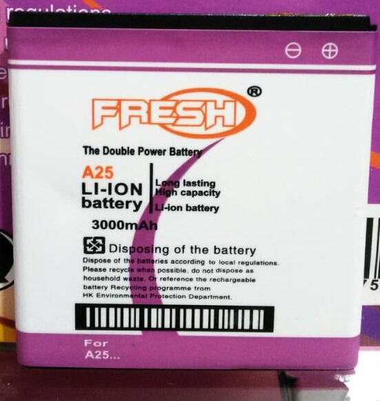 BATERAI FRESH DOBEL POWER EVERCOSS A25 3000 MAH